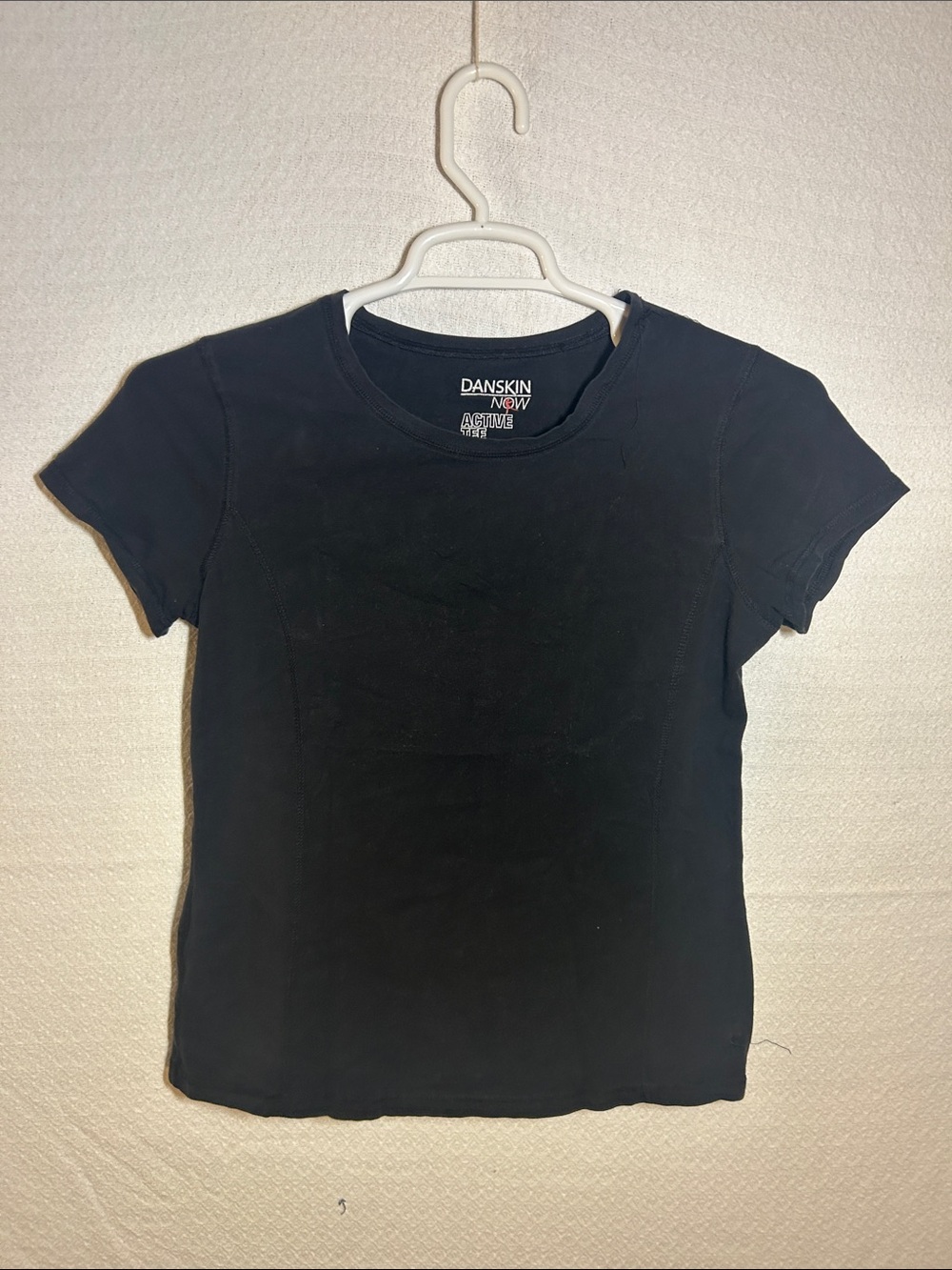 Danskin Now Black Short Sleeve Crew Tee